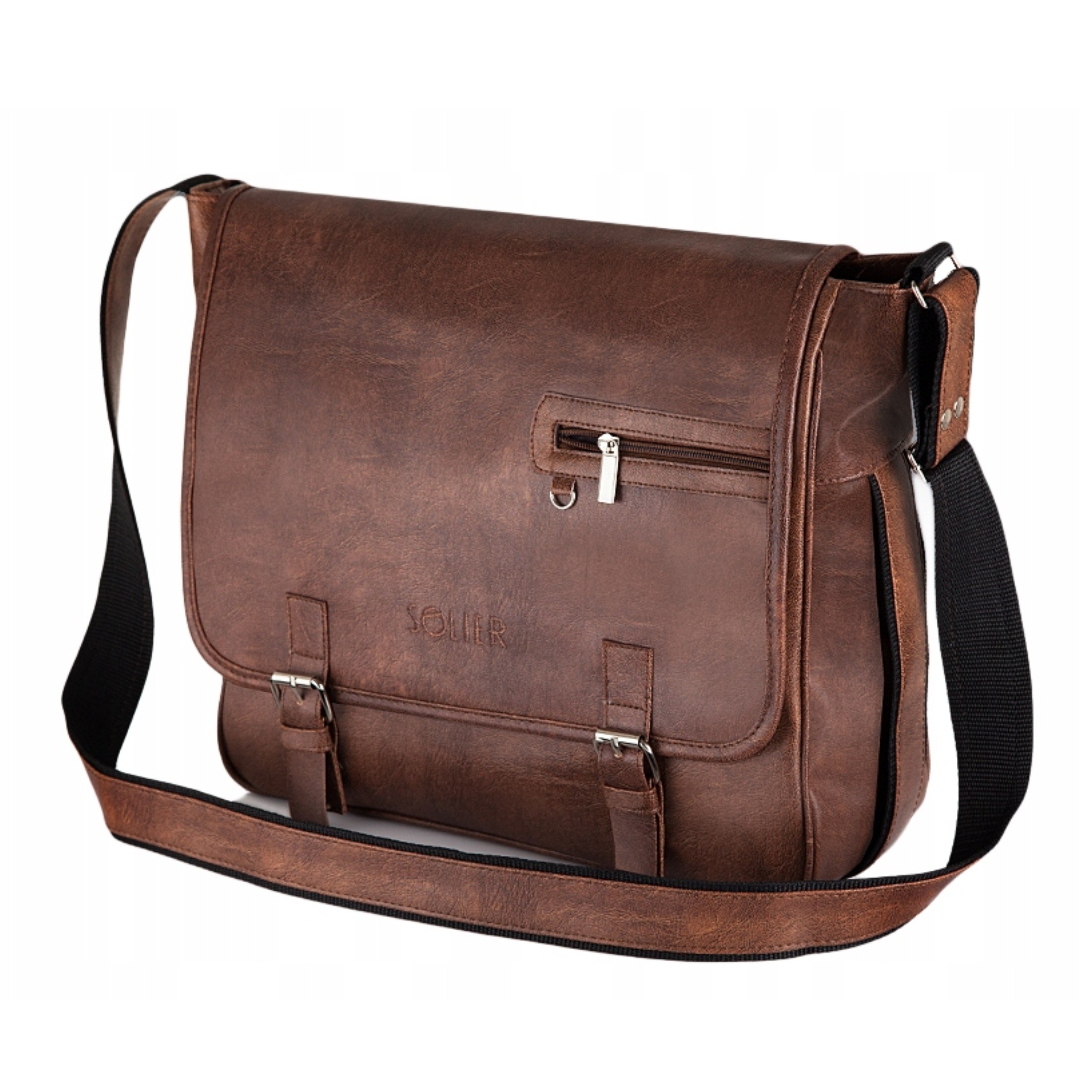 Pánská taška přes rameno kabelka přes rameno do práce aktovka velká A4 Solier