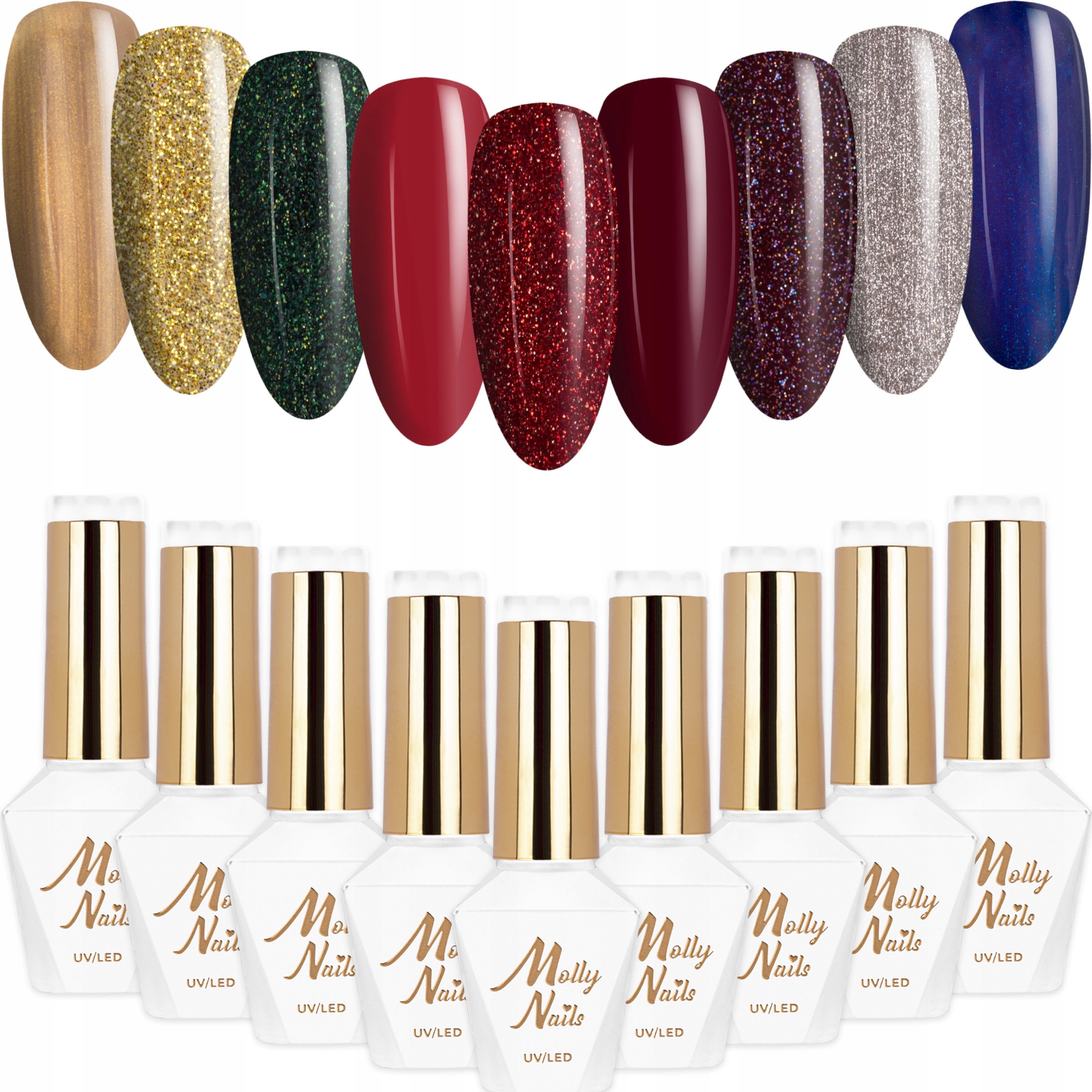 9x Lakier Hybrydowy Mollynails Story Time Zestaw 9w1 Koktajlowe