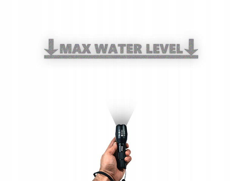 MAX WATER LEVEL W02 - Naklejka na samochód na auto ODBLASKOWA Producent Inny