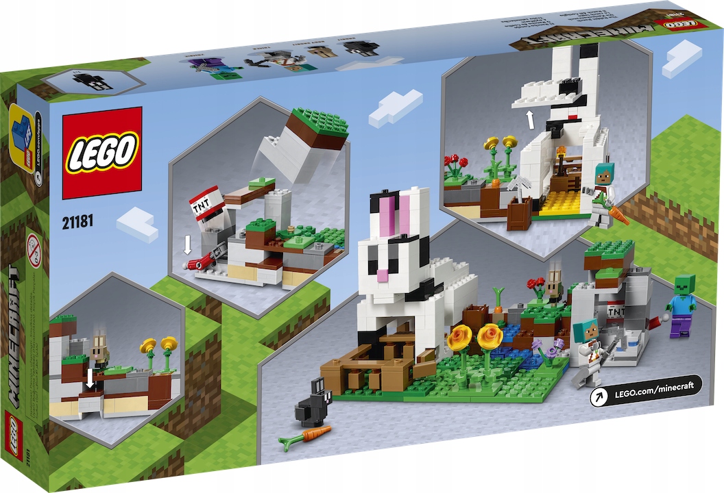 LEGO Minecraft Królicza farma 21181 EAN 5702017156606