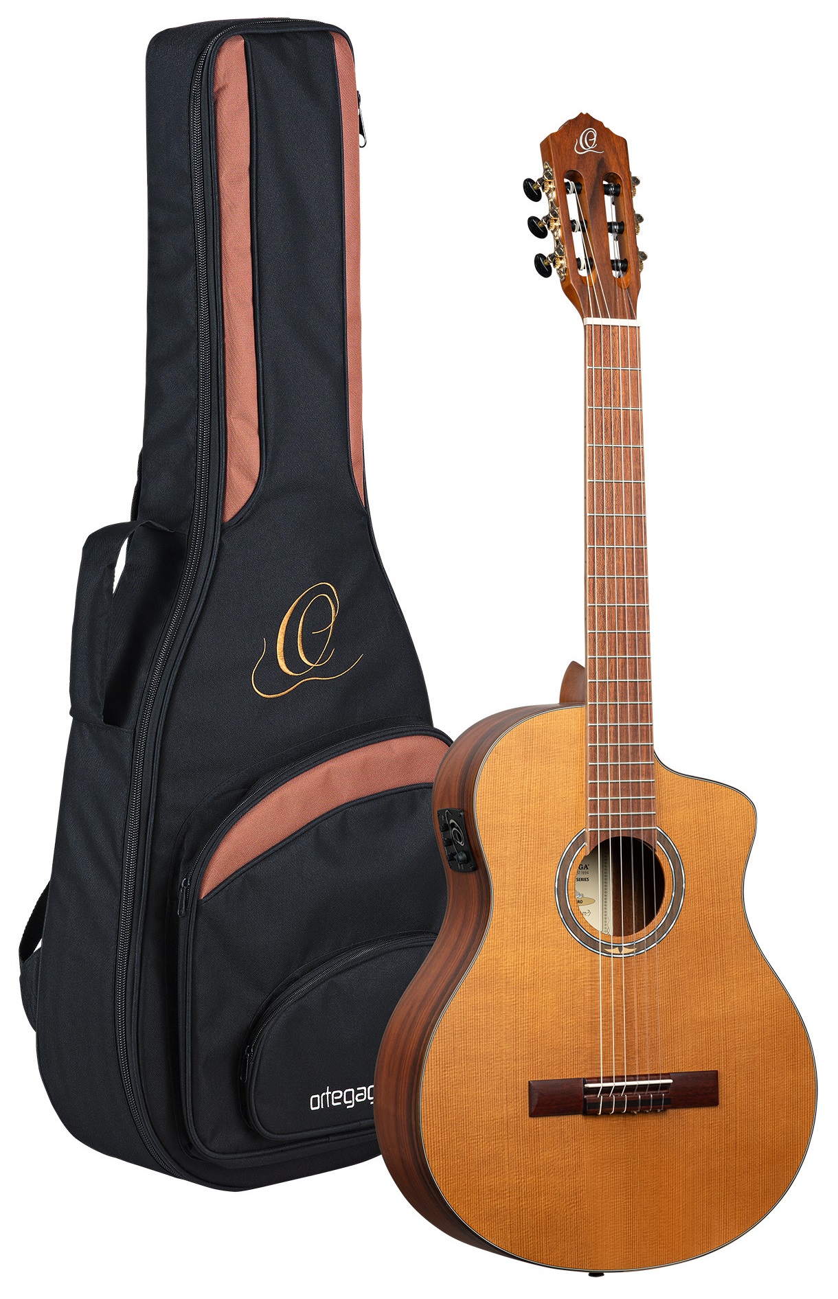 ORTEGA RCE24RO THERMO GITARA ELEKTROKLASYCZNA Z POKROWCEM GIG BAG