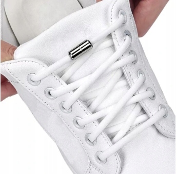 

Sznurówki do butów elastyczne zakręcane białe 100