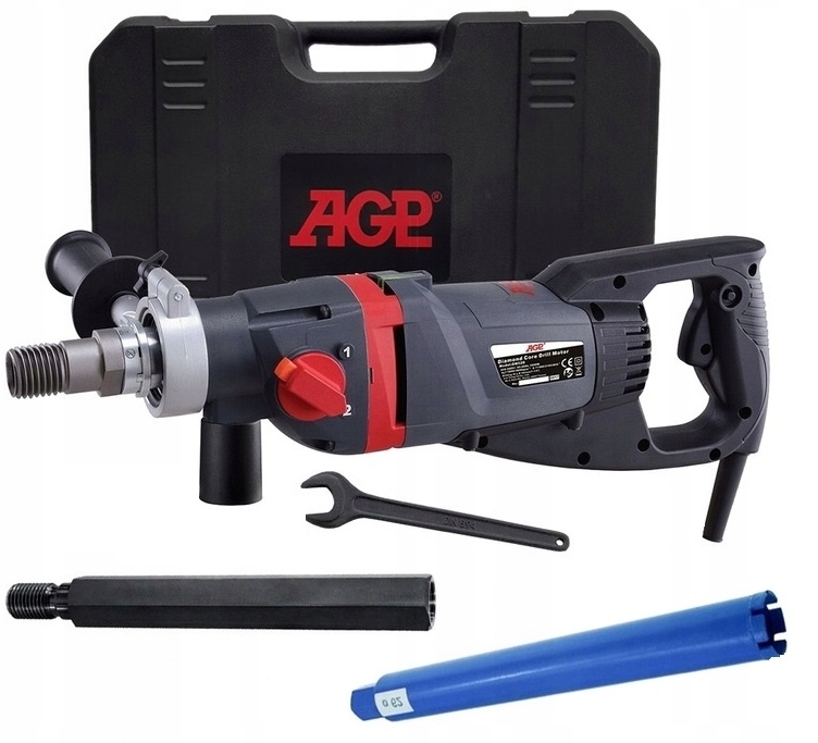 WIERTNICA DM52D AGP +PRZEDŁUŻKA 500mm, WIERTŁO 62mm MIKROUDAR