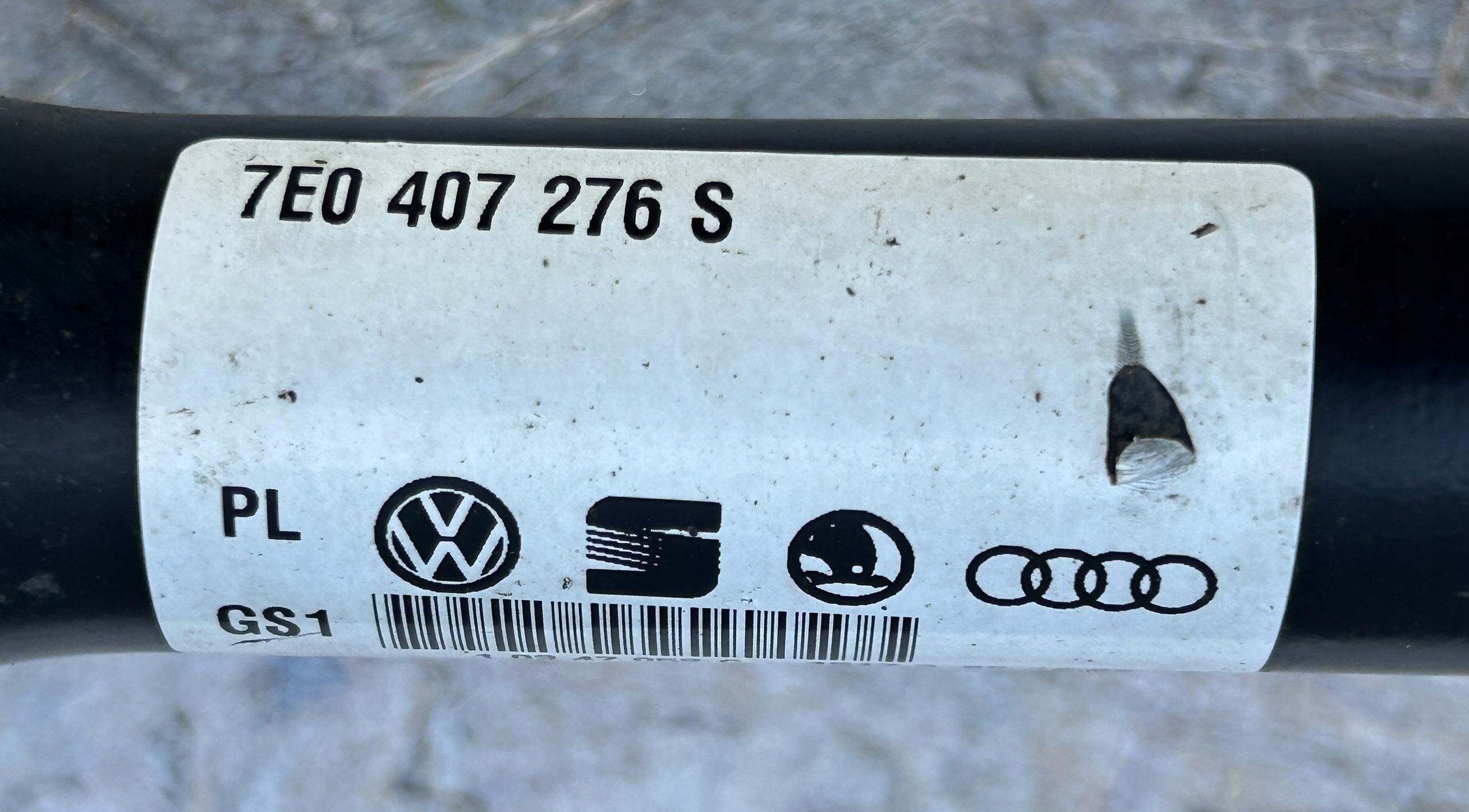 semi-axis right front VW T5 T6 2.0 TDI TSI 7E0407276S