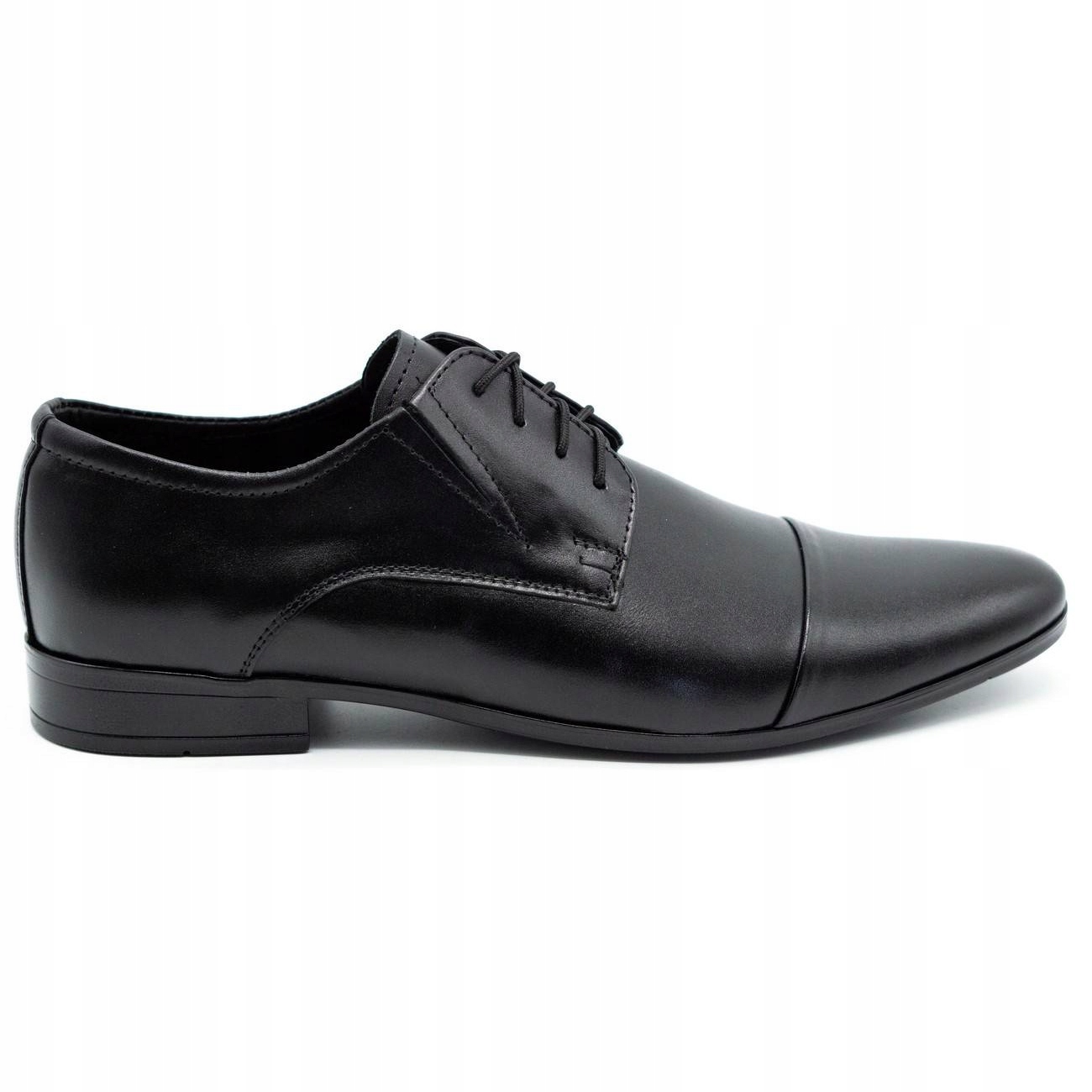 

Czarne Skóra naturalna Buty Półbuty Lukas r.42