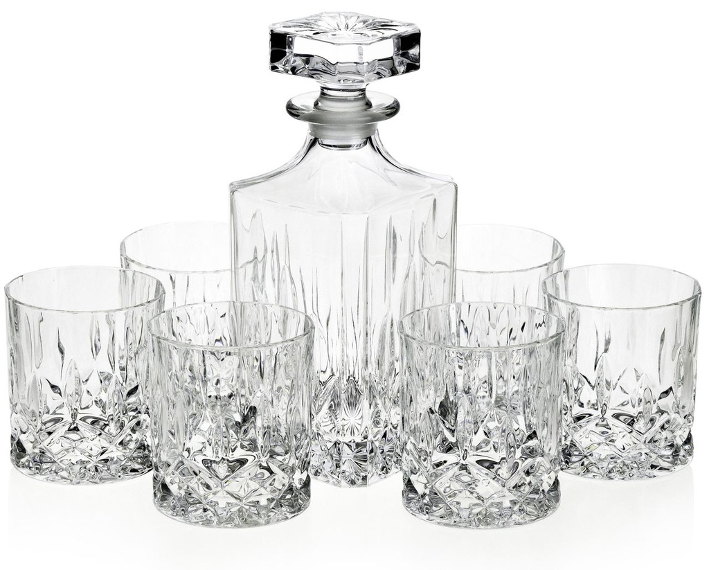 

Kryształowy Zestaw do whisky Bohemia Classico 6+1