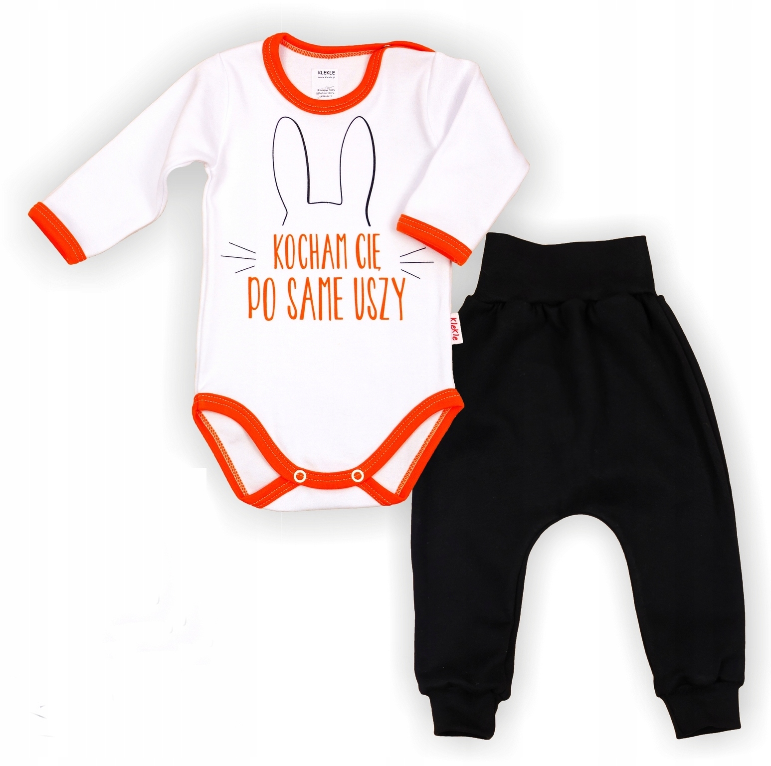 

Komplet Body Nadruk + Legginsy Wzory 68 Klekle