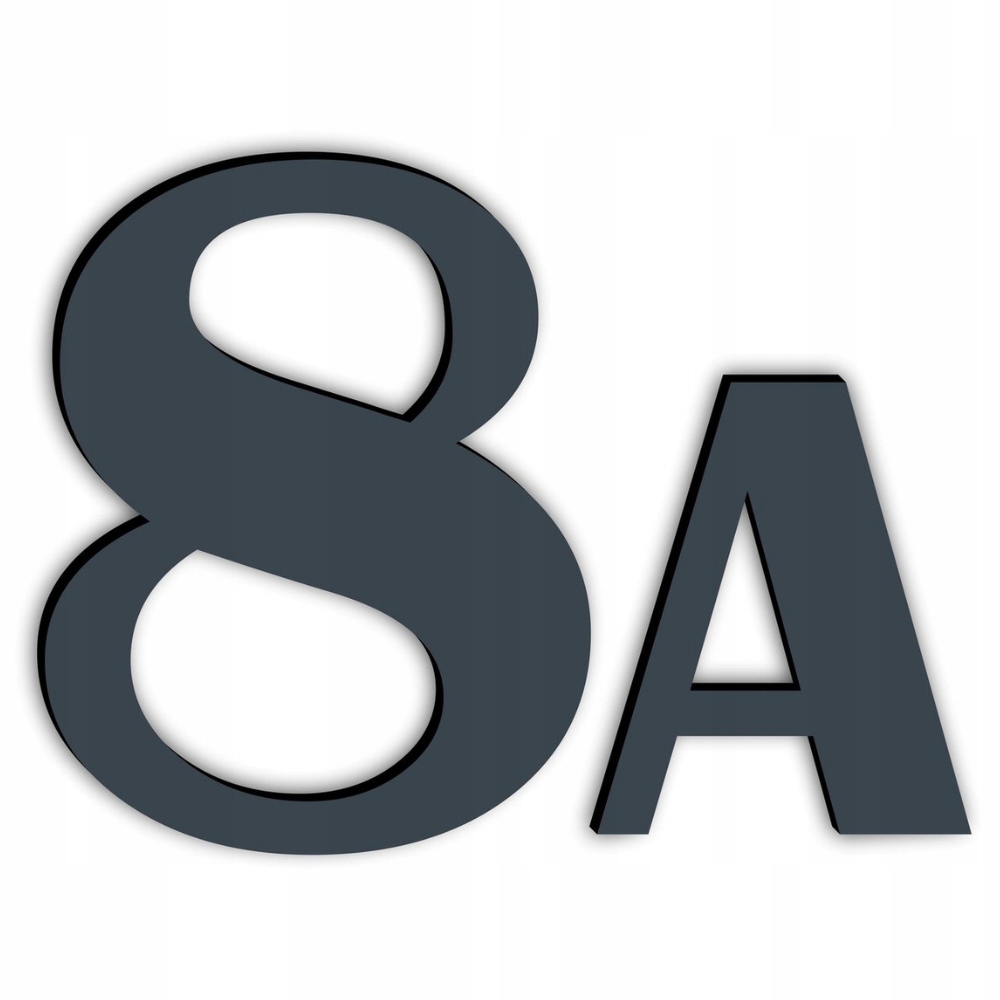 NUMER NA DOM DRZWI CYFRY LITERY NUMER DOMU BUDYNEK ADRES KOLORY - M4 30 cm