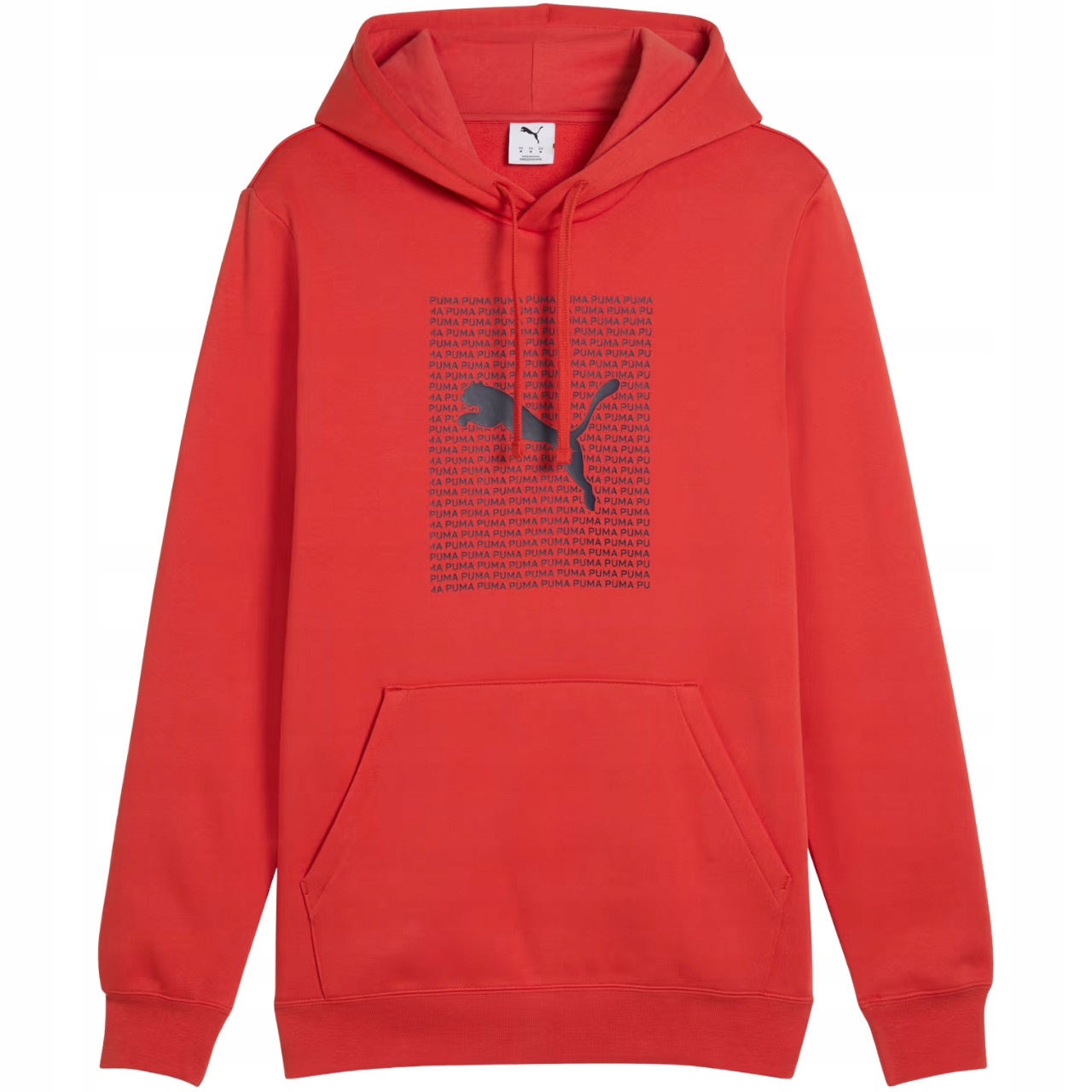 Pánská mikina Puma Ess Logo Lab Hoodie Fl červená vel. S