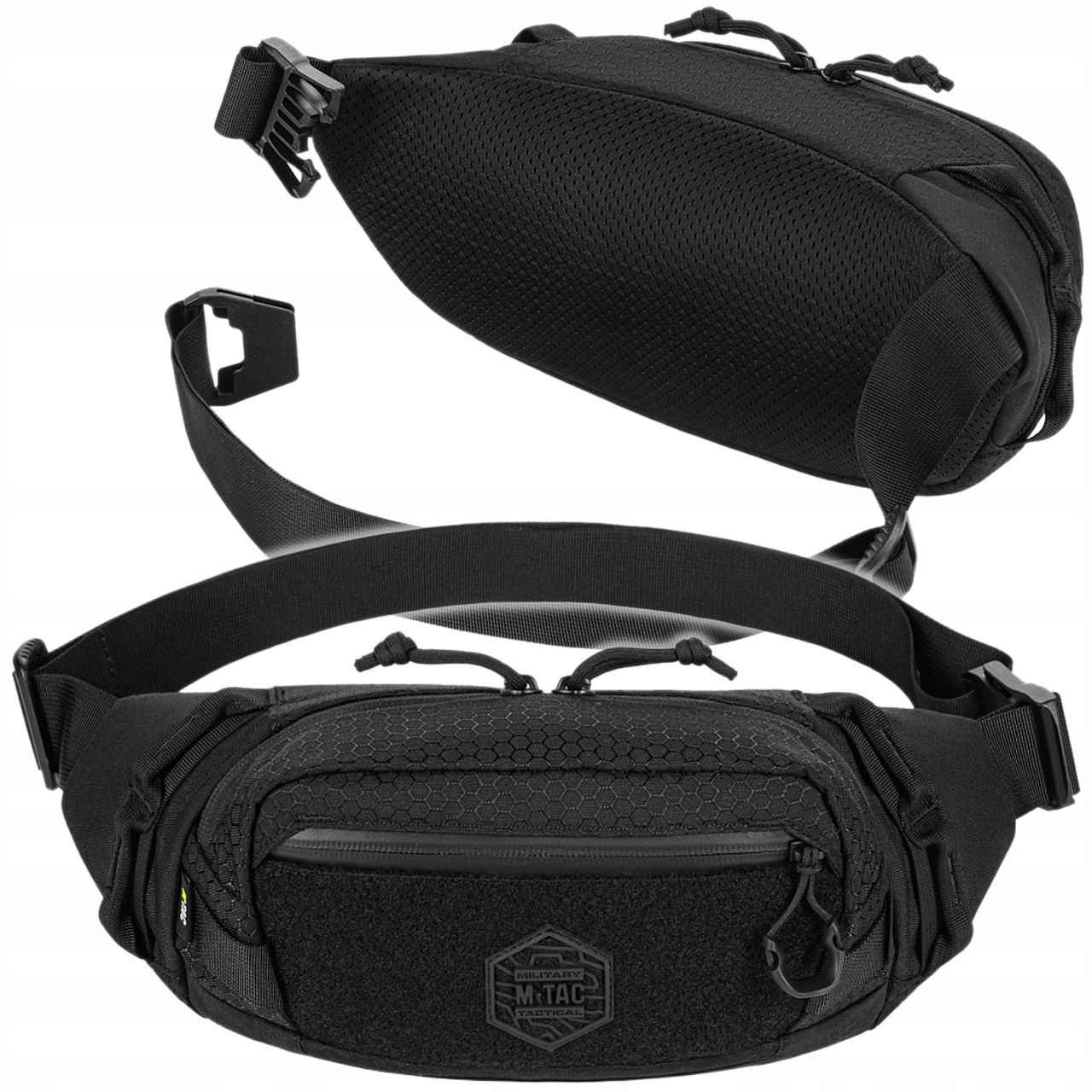 Ledvinka Taška Taktická bederní taška M-Tac Tactical Waist Bag Hex Černá