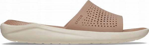 Nazouváky Crocs LiteRide Slide Latte, barva kávová 48,5 M13