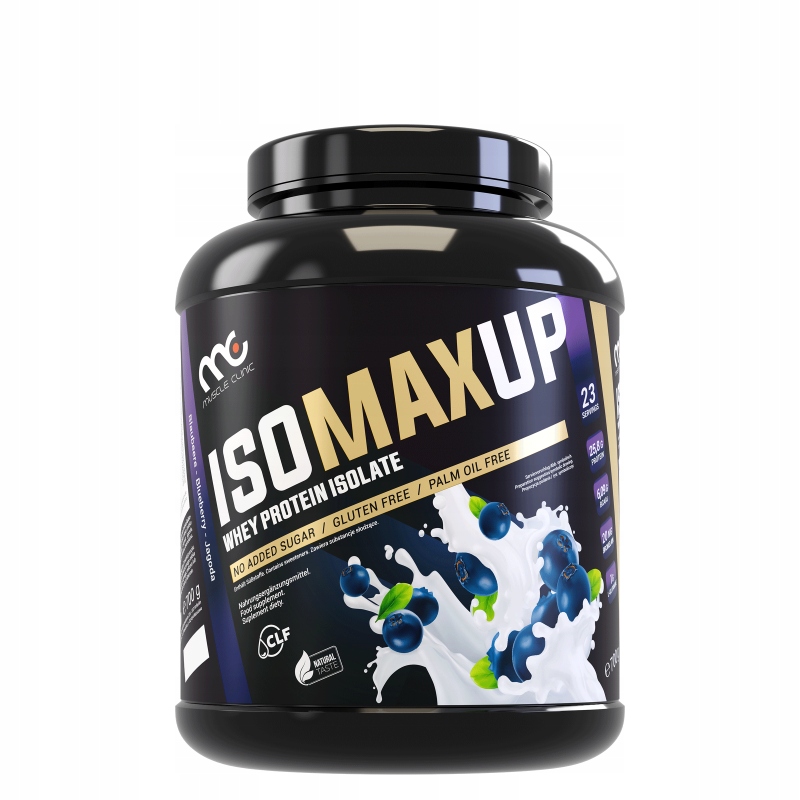 Muscle Clinic IsoMaxUp Wpi 700 g – čistá hmota, enzymy bromelain Blueberry