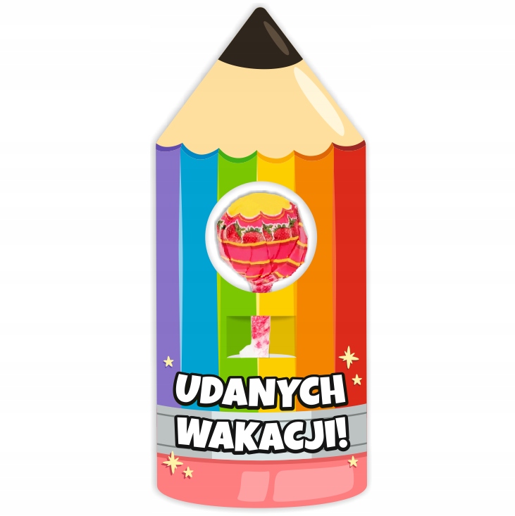 

Opakowanie na lizaka Kredka upominek koniec roku