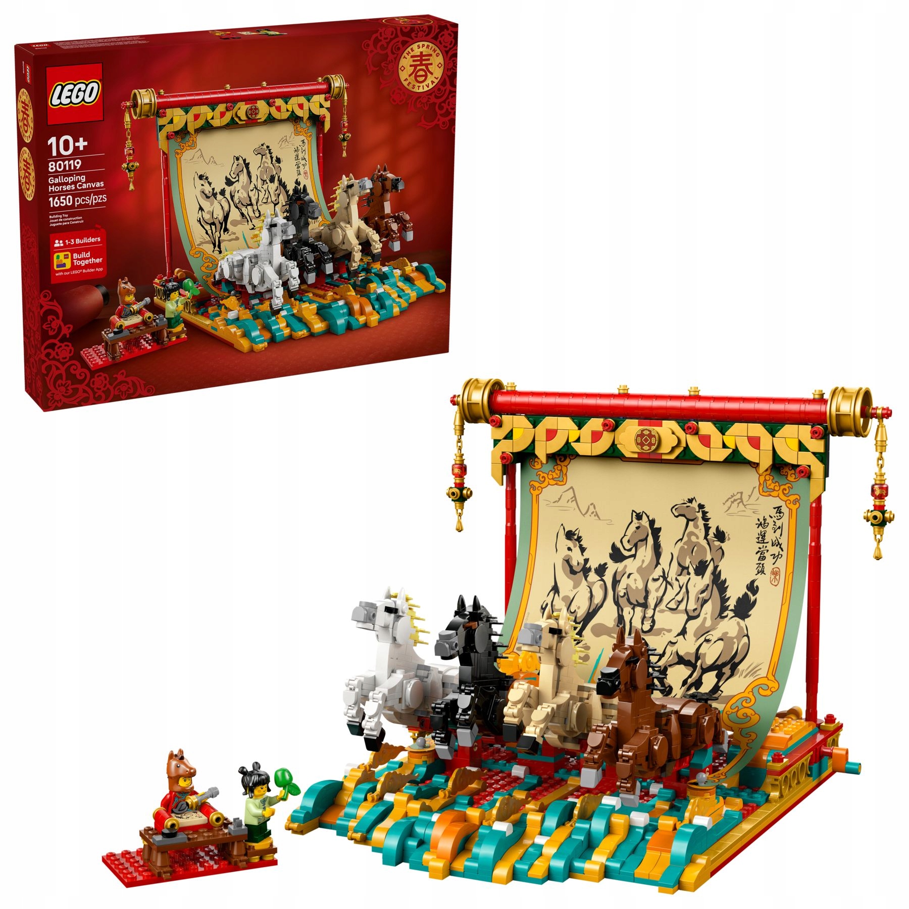 Lego 80119 Obraz s cválajícími koňmi