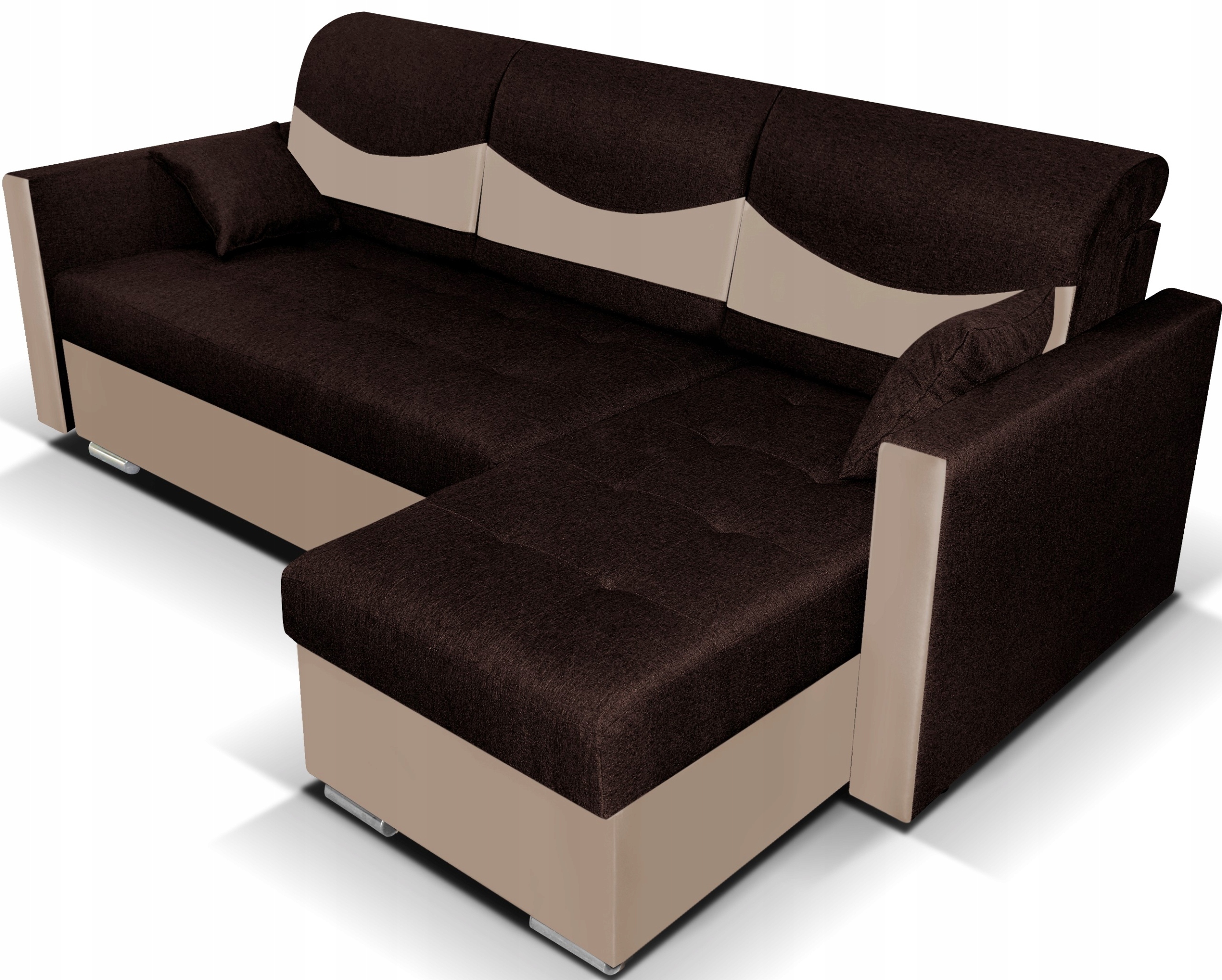 NAROŻNIK 2x pojemnik funkcja spania sprężyny Orientacja uniwersalna