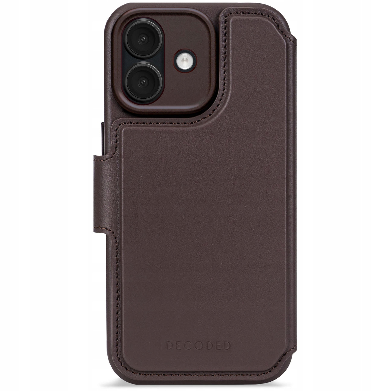 Decoded iPhone 17 Case Kožené puzdro s priestorom na karty Chocolat brown