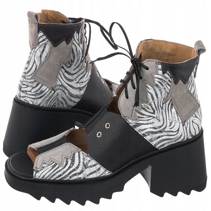 

Buty Damskie Sandały Maciejka Szare 05321-03
