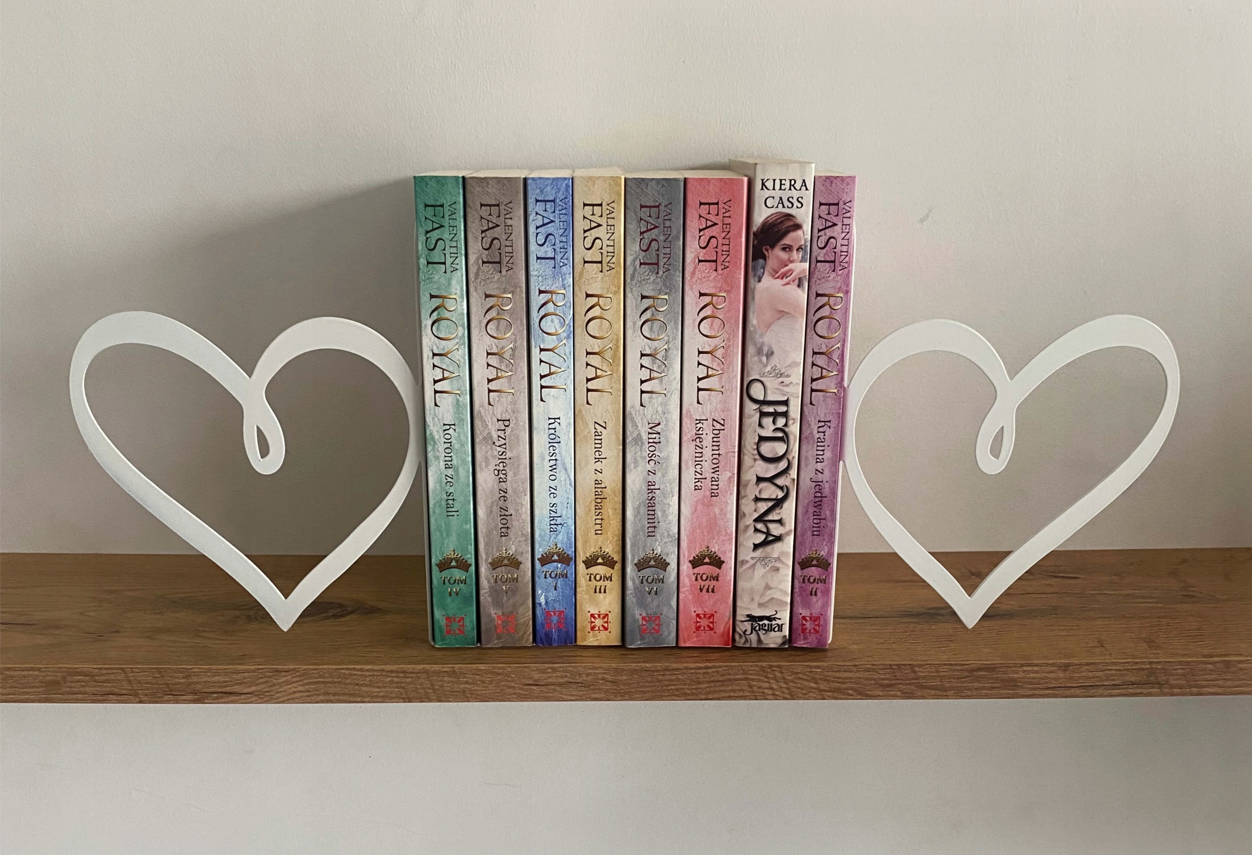 Podpórka do książek 2 części SERCE biały + GRATIS Kod producenta SERCE