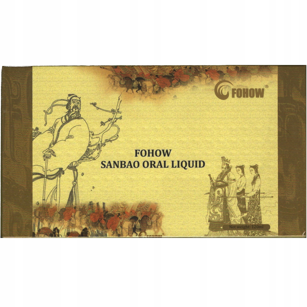 Sanbao Oral Liquid Fohow Trzy 3 Klejnoty Mocny 4 Flakony 120ml Producent