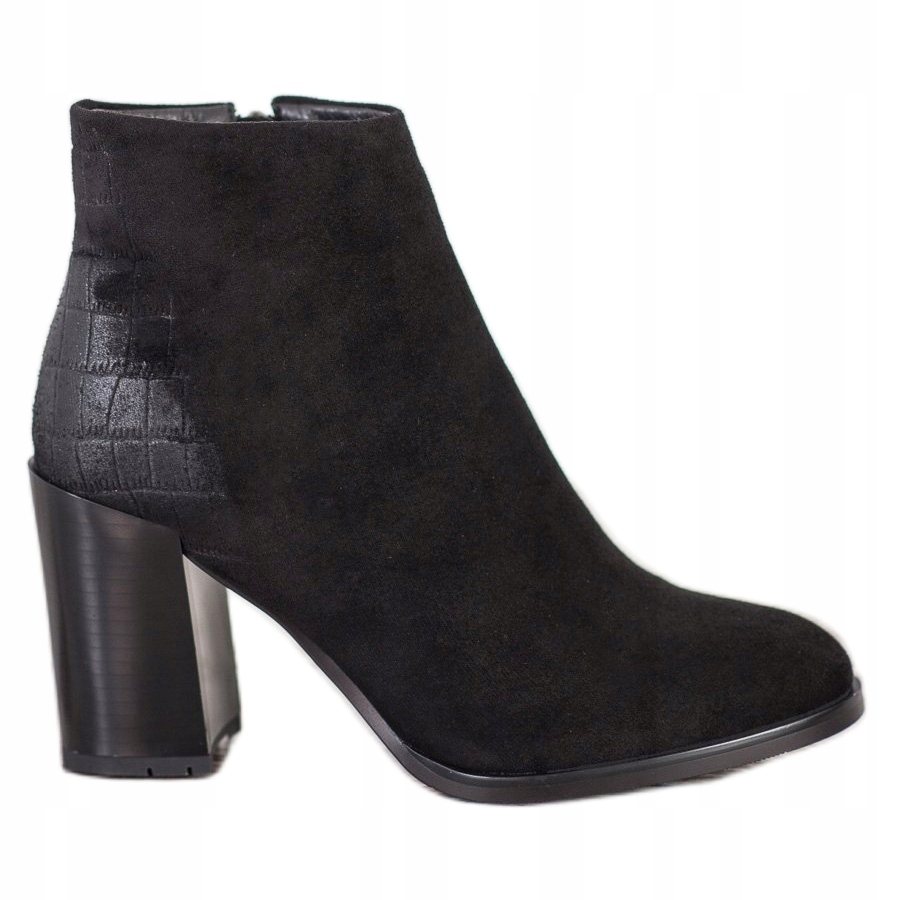 

Czarne Skóra ekologiczna Buty Botki Goodin r.37