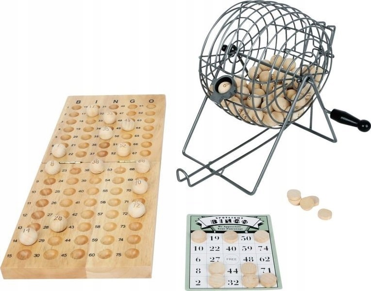 

Bingo Gra losowa plansza kulki bęben Small foot