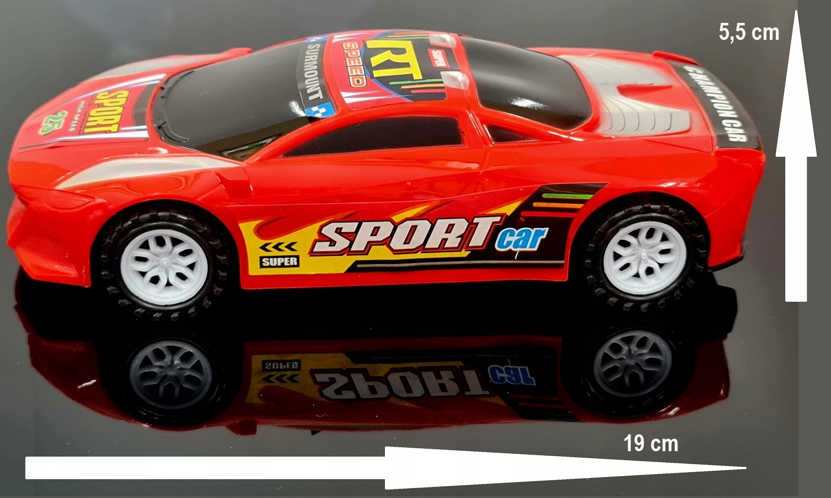 DUŻE AUTKO SAMOCHÓD Z NAPĘDEM AUTO SPORTOWE Stan opakowania oryginalne