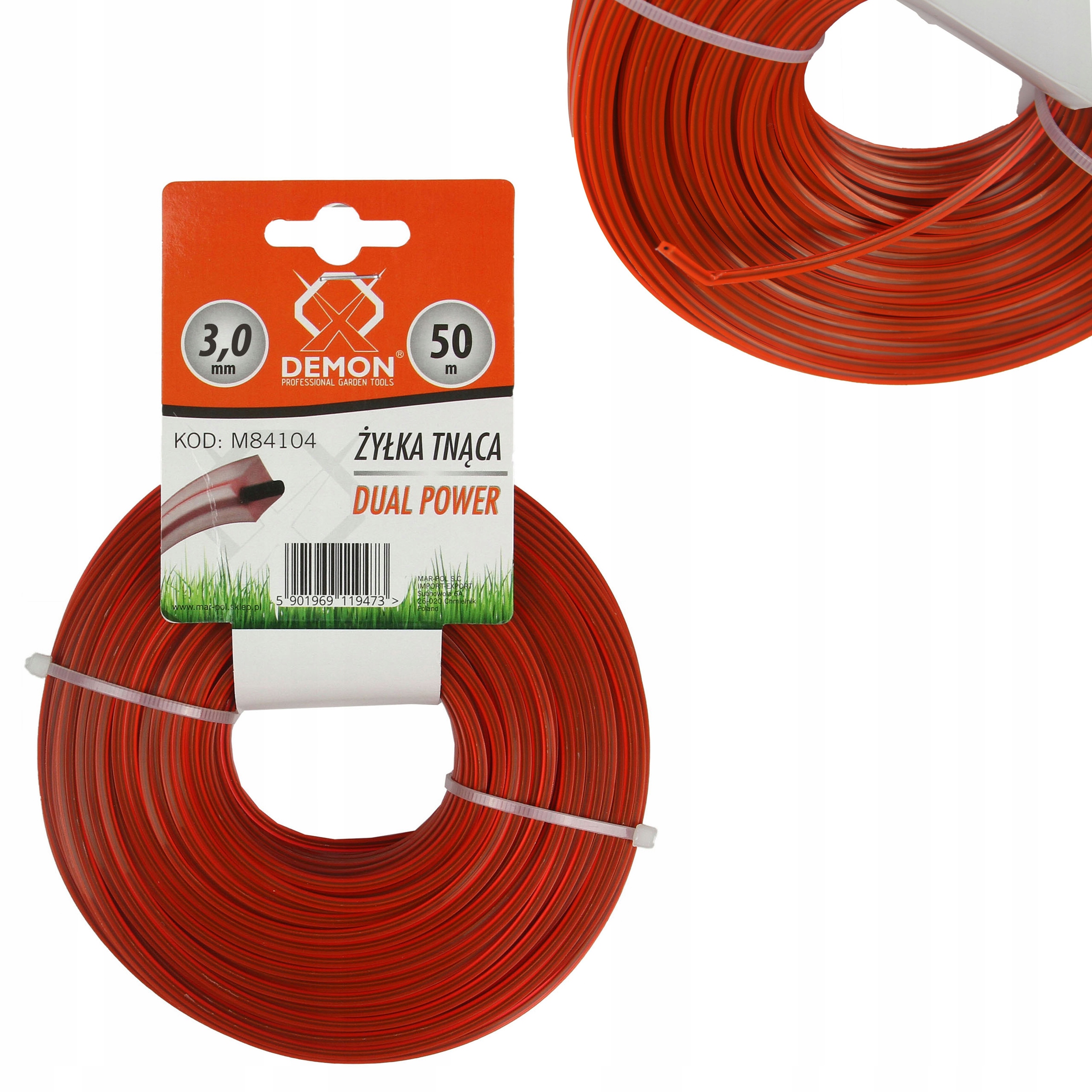 

Żyłka Kosy Podkaszarki 3,0mm 50m Kwadrat Zbrojona