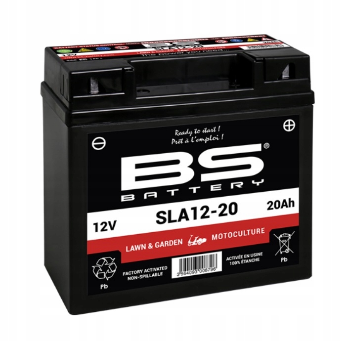 Gélová Batéria 12V 20Ah Pravá Plus SLA12-20 Bs Battery Ory Pre Traktory