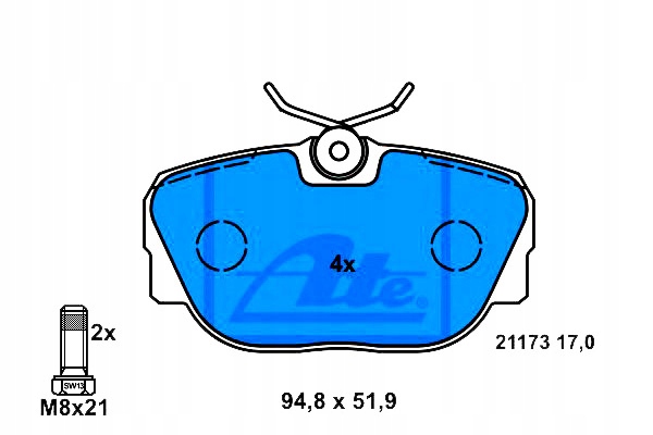 Ate Brzdové Destičky Bmw 3 (E30) Z1 1.6-2.7 09.82-