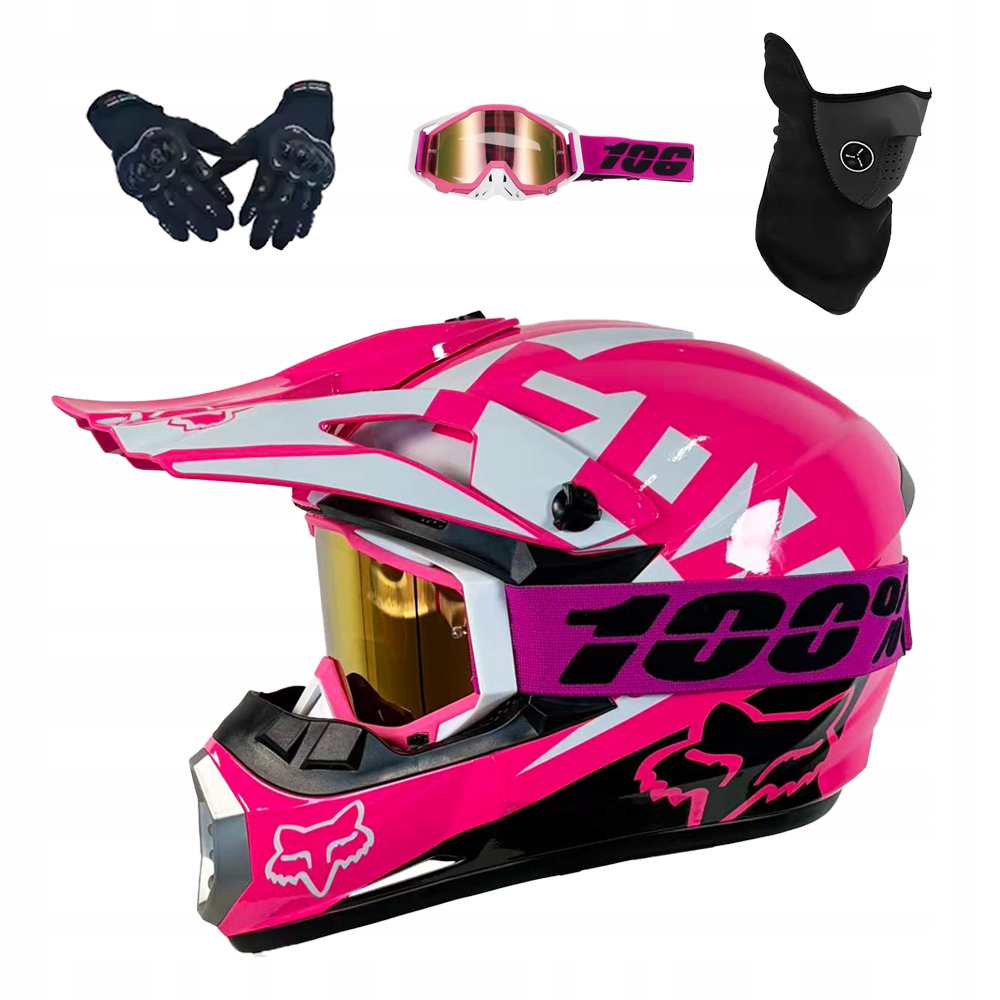 Helma Na Elektrickou Koloběžku Cross Enduro Quad Bmx Helma Brýle Rukavice S