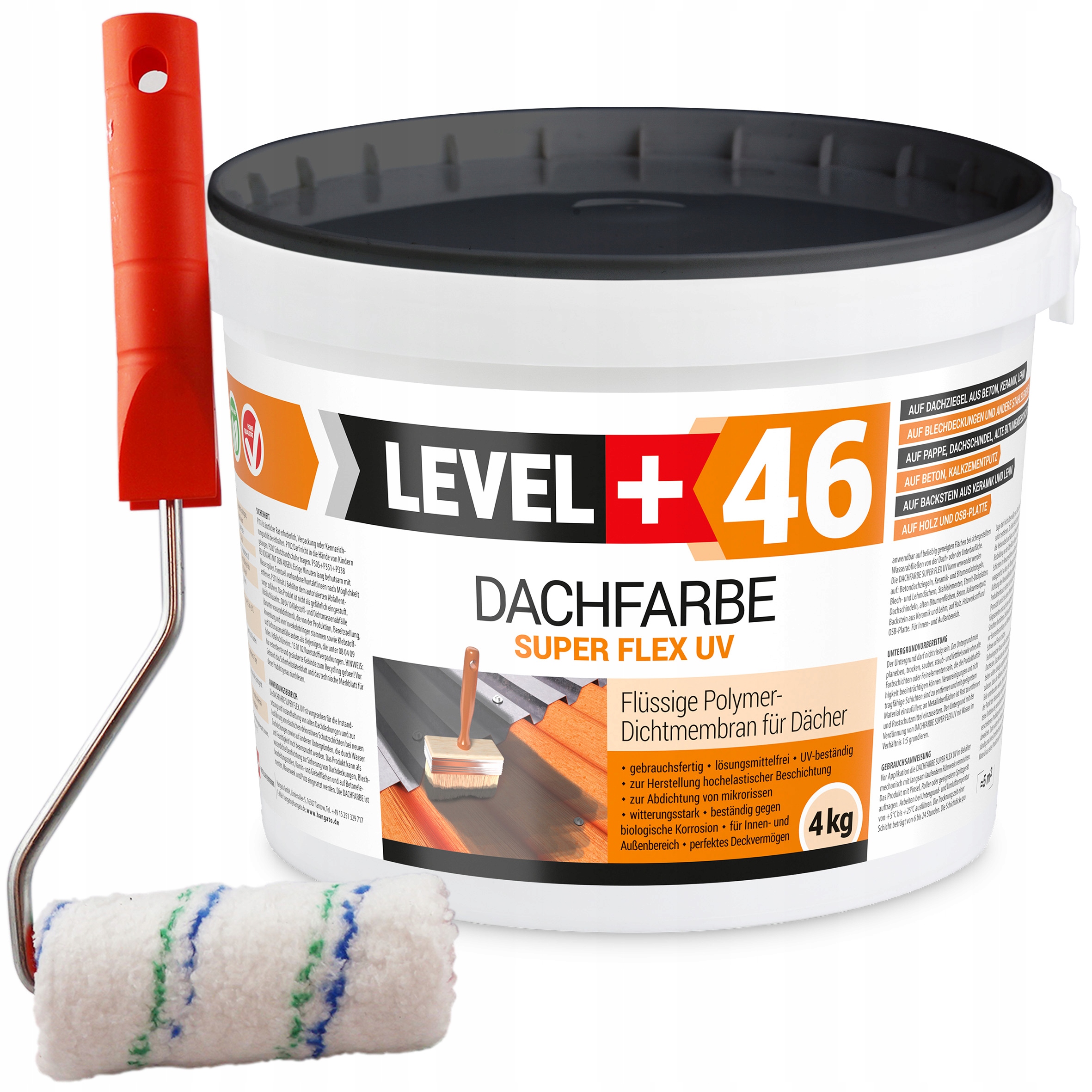 Barva 4 kg Cihlový malířský váleček 10 cm