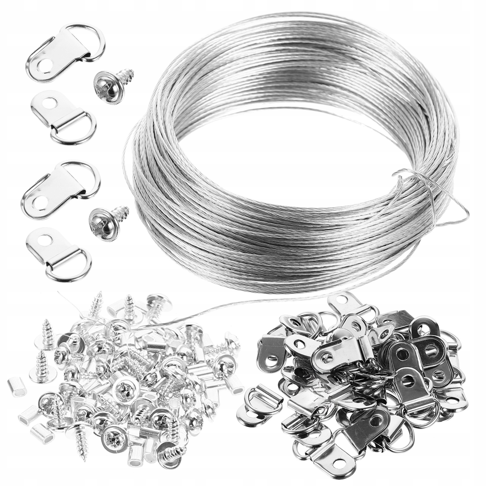 1ZEST ZESTAW HAKÓW I DRUTU DO ZAWIESZANIA OBRAZÓW DO DOMU I BIURA