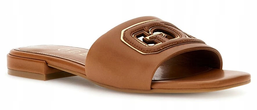 Nazouváky Hnědé Ploché Módní Logované Stylové Guess 37