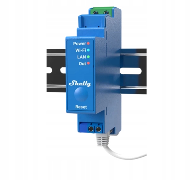 Shelly Pro 1 – 1-kanálový Wi-Fi Lan Bluetooth relé 16A Din