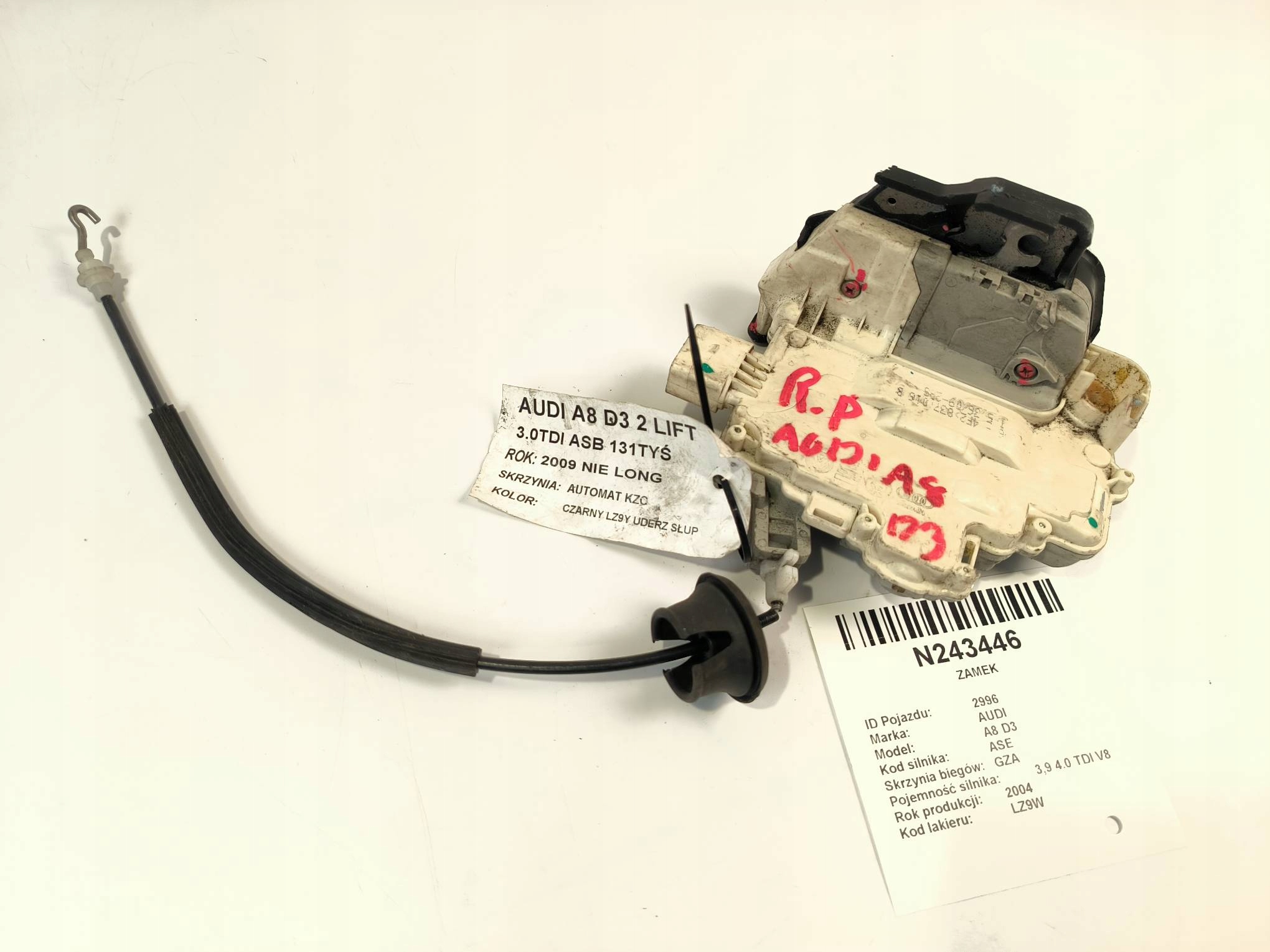 lock 4F2837016B AUDI A8 D3