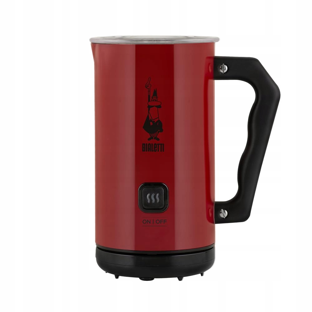BIALETTI Elektryczny Spieniacz Do Mleka 150ml/300ml Czerwony
