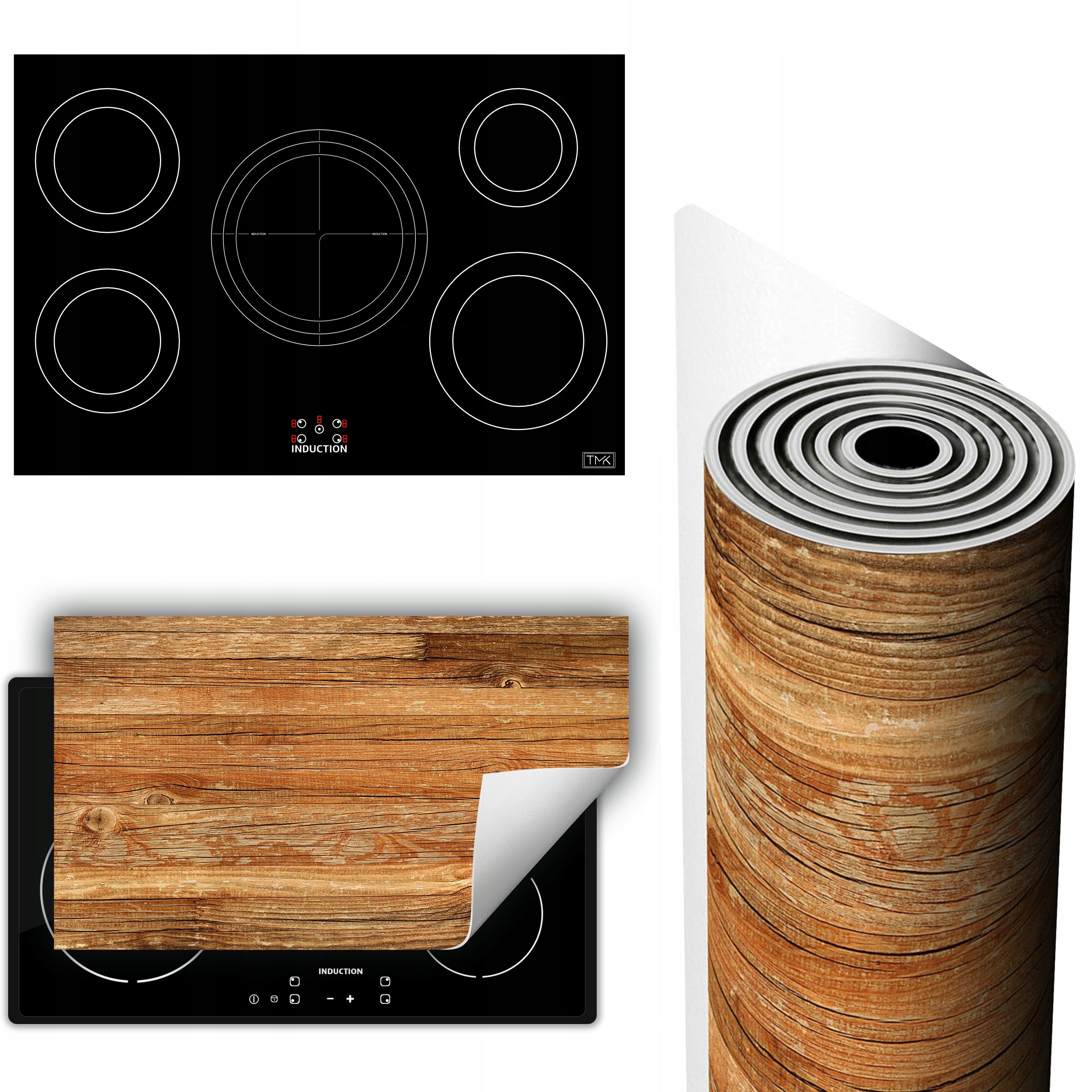 Vinylová Podložka Ochrana Kuchyňské Desky 90x52 dřevo