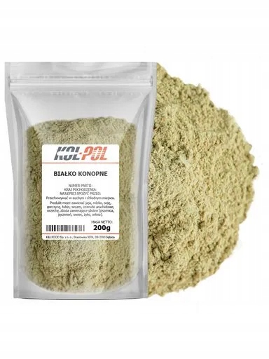 Levně 3x Konopné Bílkoviny 200 g Přírodní rostlinné v prášku z konopí, kvalita Kol-Pol