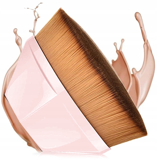 JEDNOLITY PĘDZEL do podkładu bardzo gęsty, miękki