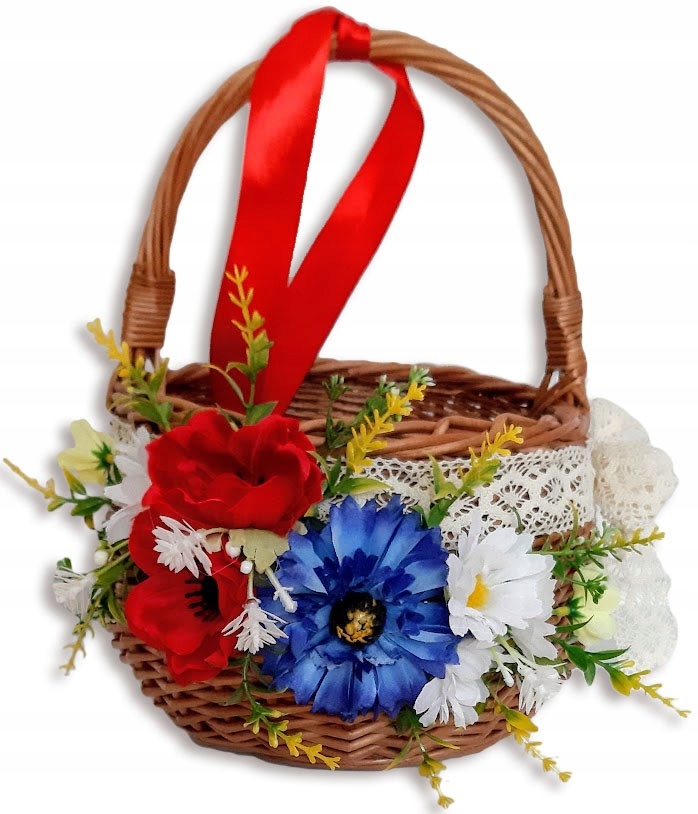 

Koszyk Wiklinowy Dekoracja Boże Ciało Kwiaty