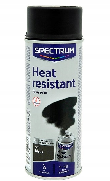 

Farba Żaroodporna Czarna Mat W Sprayu 800 °C