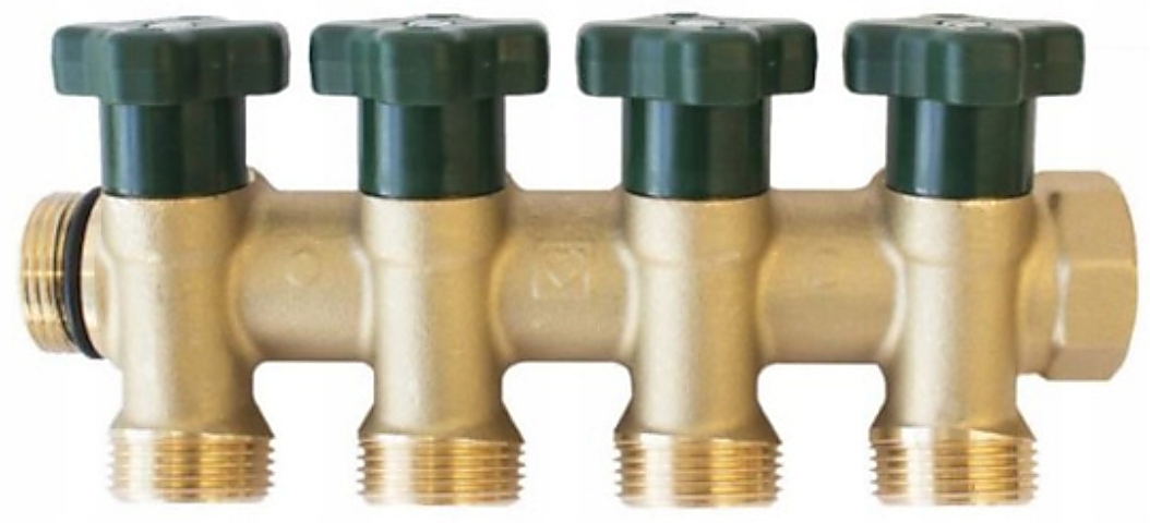 Herz Rozdělovač T-less Pro Užitkovou Vodu 4 Sekce