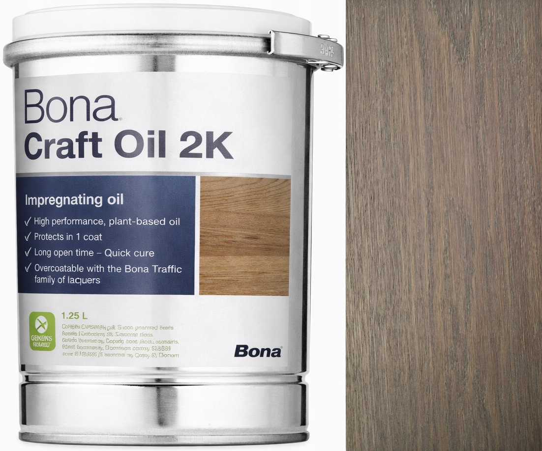 Bona Craft Oil 2K Ash Popel 1,25L olej 2K na dřevo a parkety