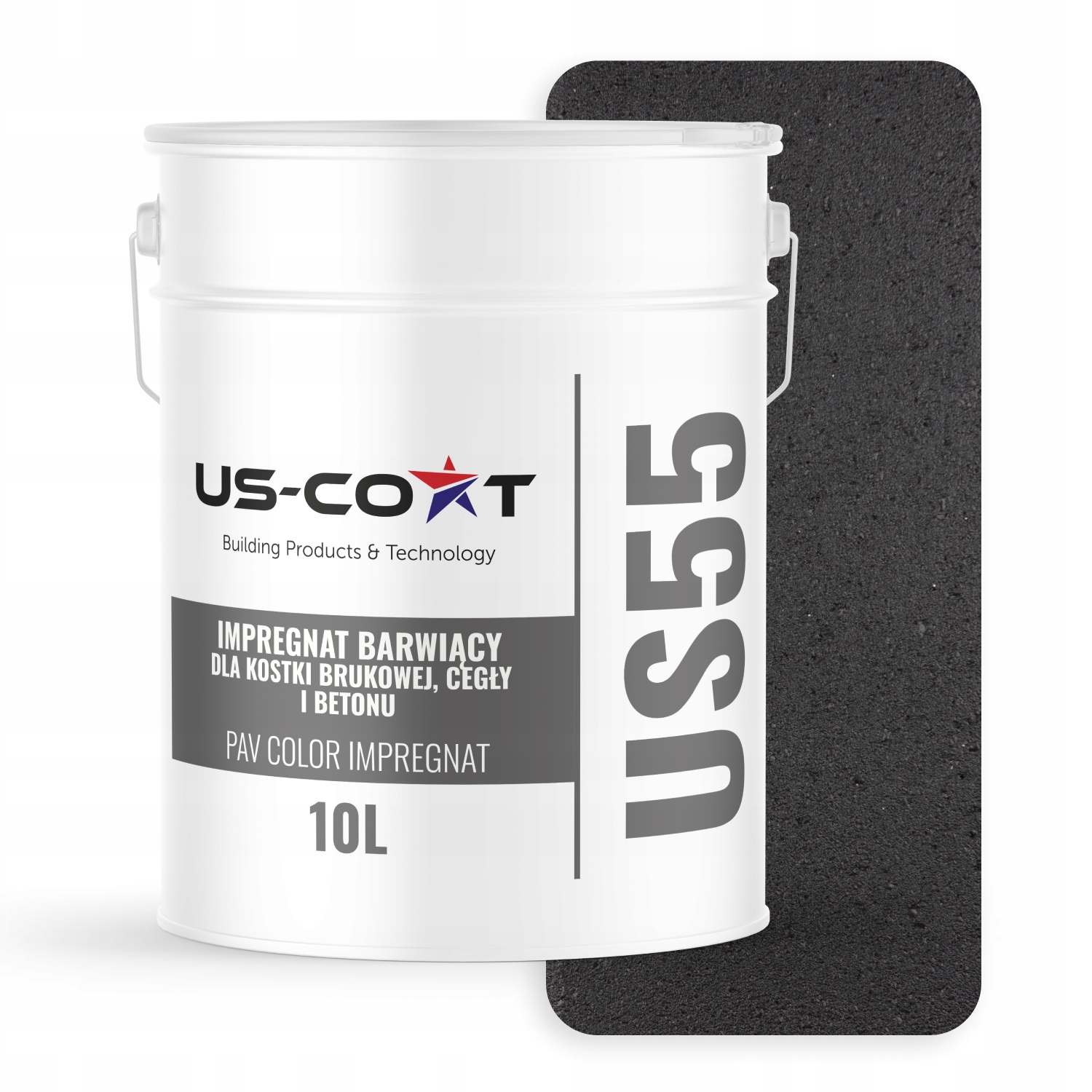 Farbiaci Impregnát Na Dlažobné Kocky Betónových Tehál Farba Čierna 9005 10 L