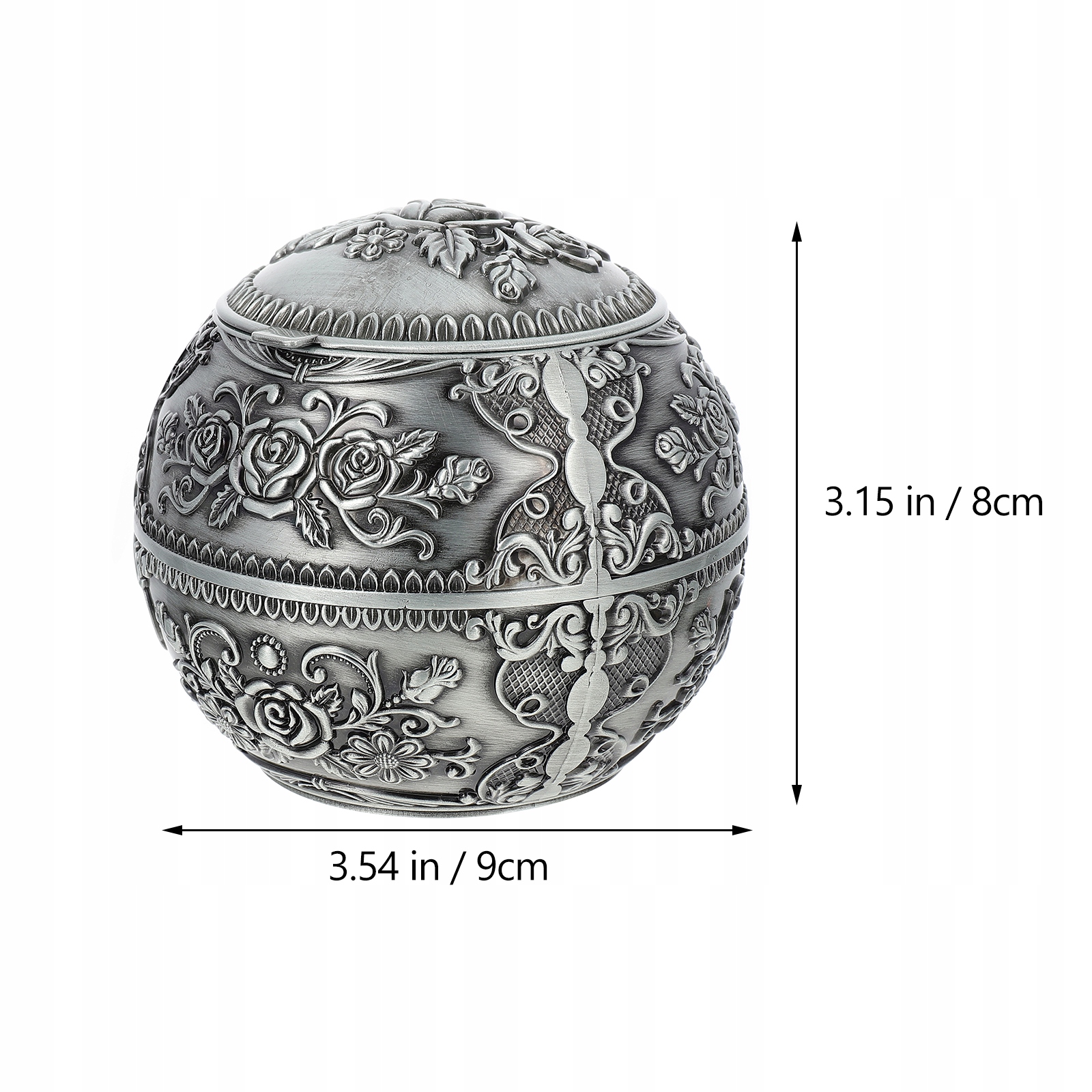 EUROPEJSKA WINTAGE POPIELNICZKA DOMOWA DEKORACJA PRZECIWKO LOTOM POPIELU Stan opakowania oryginalne