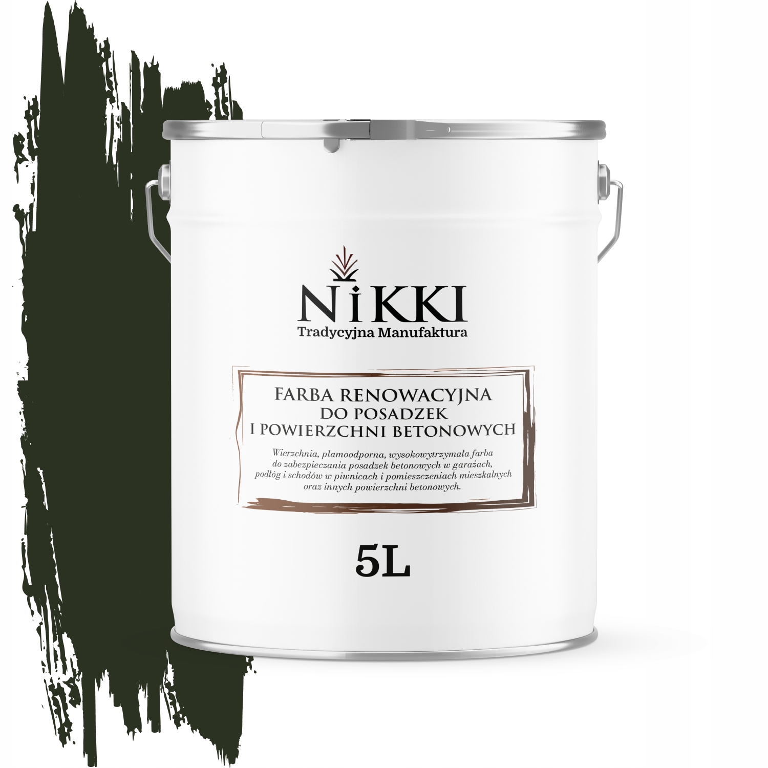 Farba Na Renováciu Betónových Podláh 5L Fľašová Zelená RAL6007 Lesk