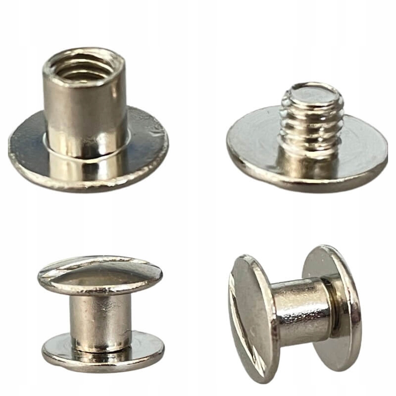 

Nity skręcane Śrubka 8mm Srebrny 5szt