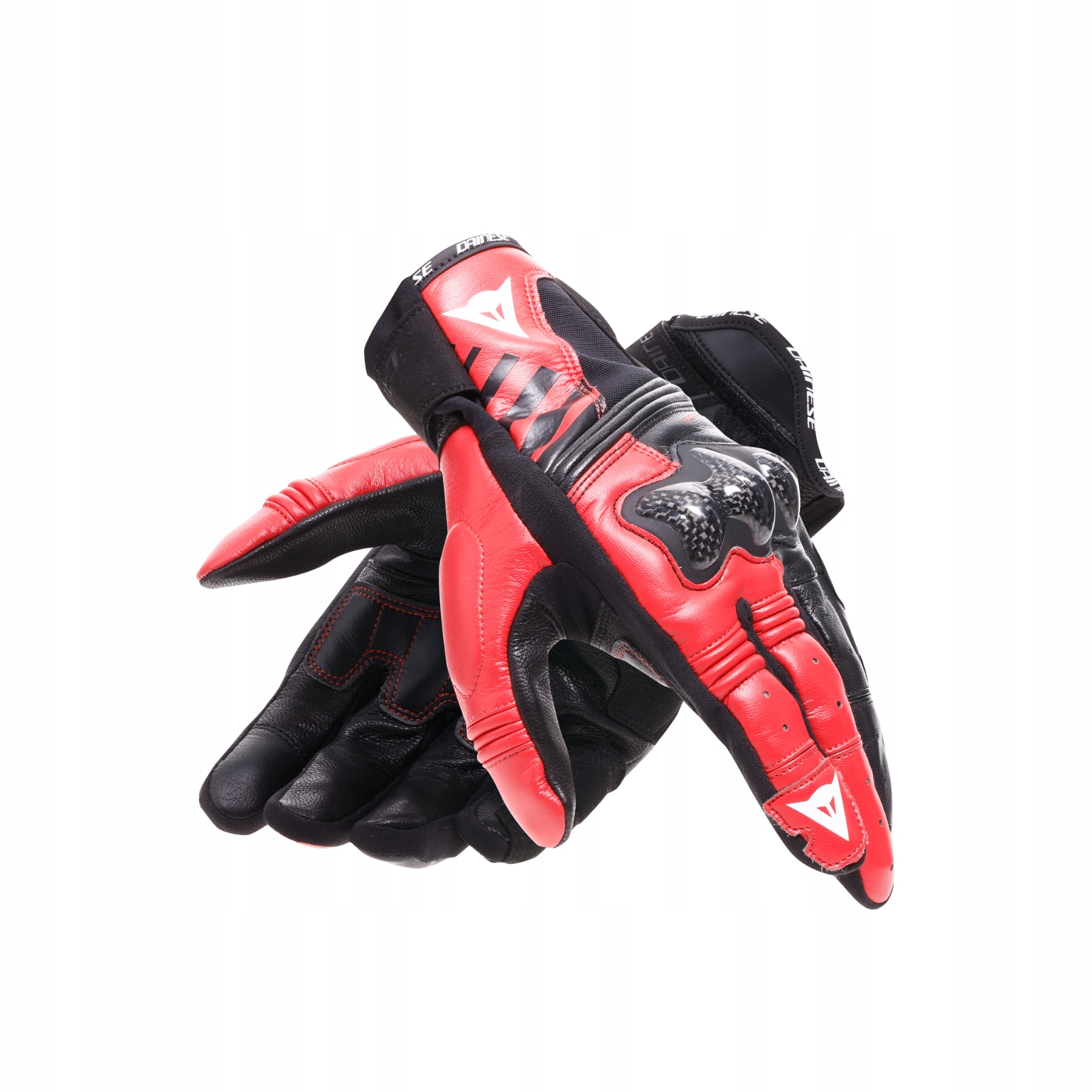 Motocyklové rukavice Dainese Reacto Carbon Short Čierna/Červená L