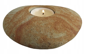 

świecznik z kamienia naturalnego