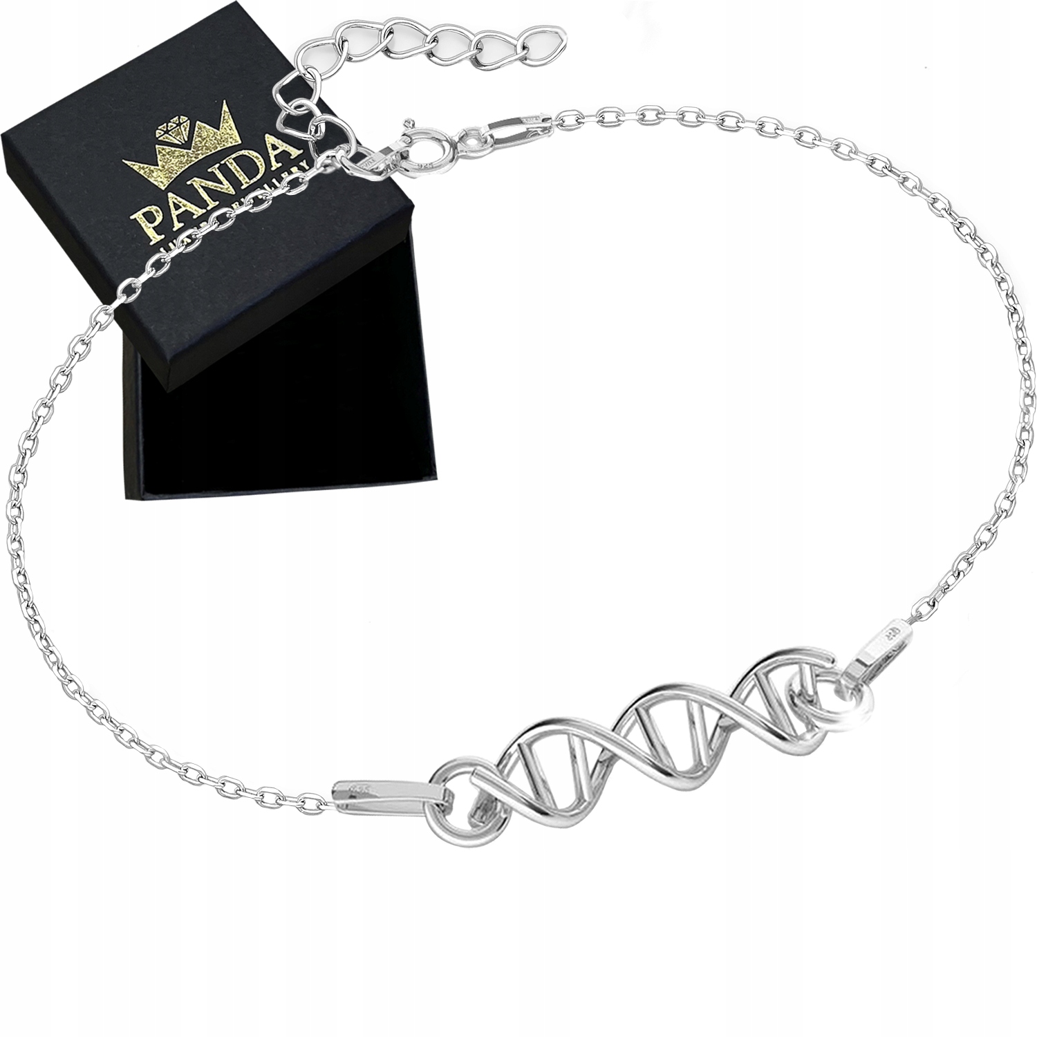 Stříbrný náramek 925 Dna Dárek pro dívku k výročí, narozeninám, svátkům